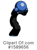 Blue Design Mascot Clipart #1589656 by Leo Blanchette