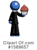 Blue Design Mascot Clipart #1589657 by Leo Blanchette