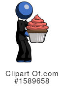 Blue Design Mascot Clipart #1589658 by Leo Blanchette