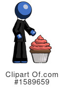 Blue Design Mascot Clipart #1589659 by Leo Blanchette