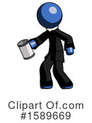 Blue Design Mascot Clipart #1589669 by Leo Blanchette