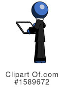 Blue Design Mascot Clipart #1589672 by Leo Blanchette