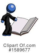 Blue Design Mascot Clipart #1589677 by Leo Blanchette