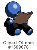 Blue Design Mascot Clipart #1589678 by Leo Blanchette