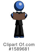 Blue Design Mascot Clipart #1589681 by Leo Blanchette