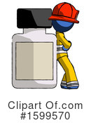 Blue Design Mascot Clipart #1599570 by Leo Blanchette