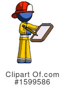 Blue Design Mascot Clipart #1599586 by Leo Blanchette