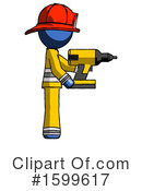 Blue Design Mascot Clipart #1599617 by Leo Blanchette
