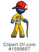 Blue Design Mascot Clipart #1599657 by Leo Blanchette