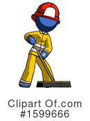 Blue Design Mascot Clipart #1599666 by Leo Blanchette