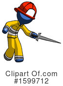 Blue Design Mascot Clipart #1599712 by Leo Blanchette