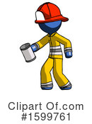 Blue Design Mascot Clipart #1599761 by Leo Blanchette