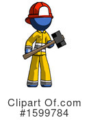 Blue Design Mascot Clipart #1599784 by Leo Blanchette