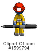 Blue Design Mascot Clipart #1599794 by Leo Blanchette
