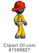 Blue Design Mascot Clipart #1599827 by Leo Blanchette