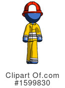 Blue Design Mascot Clipart #1599830 by Leo Blanchette
