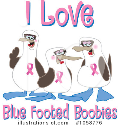 Blue Footed Boobie Clipart #1058776 by Toons4Biz