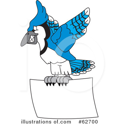 Blue Jay Mascot Clipart #62700 by Mascot Junction
