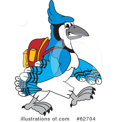 Blue Jay Clipart #62704 by Mascot Junction