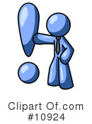 Blue Man Clipart #10924 by Leo Blanchette