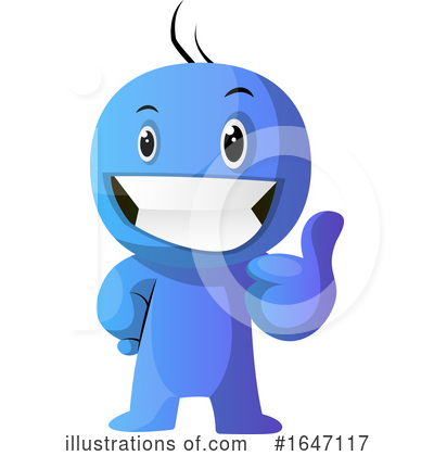 Royalty-Free (RF) Blue Man Clipart Illustration by Morphart Creations - Stock Sample #1647117