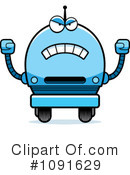 Blue Robot Clipart #1091629 by Cory Thoman