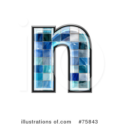 Royalty-Free (RF) Blue Tile Symbol Clipart Illustration by chrisroll - Stock Sample #75843