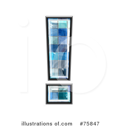 Royalty-Free (RF) Blue Tile Symbol Clipart Illustration by chrisroll - Stock Sample #75847