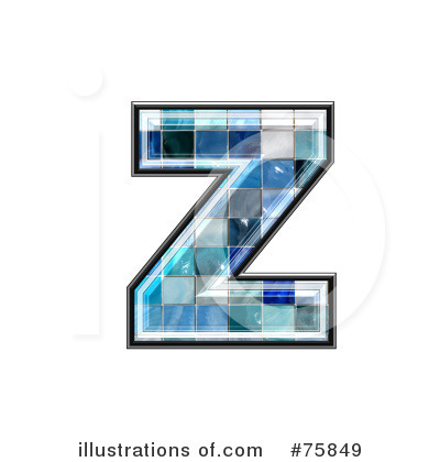 Royalty-Free (RF) Blue Tile Symbol Clipart Illustration by chrisroll - Stock Sample #75849