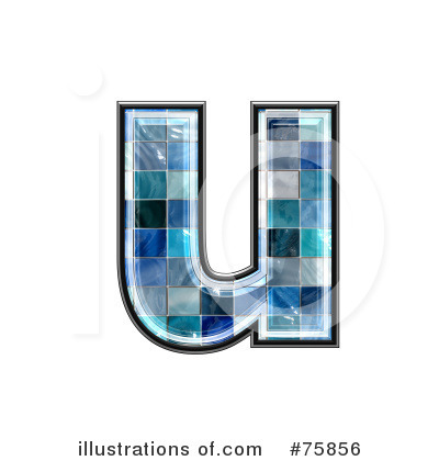 Royalty-Free (RF) Blue Tile Symbol Clipart Illustration by chrisroll - Stock Sample #75856