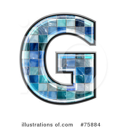 Royalty-Free (RF) Blue Tile Symbol Clipart Illustration by chrisroll - Stock Sample #75884