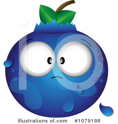 Royalty-Free (RF) Blueberry Clipart Illustration by Pams Clipart - Stock Sample #1079198
