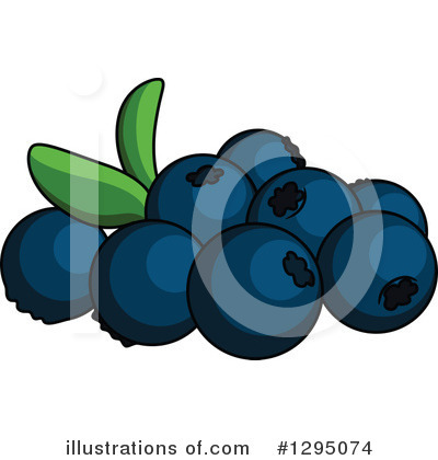 Royalty-Free (RF) Blueberry Clipart Illustration by Vector Tradition SM - Stock Sample #1295074