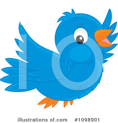 Royalty-Free (RF) Bluebird Clipart Illustration by Alex Bannykh - Stock Sample #1098901