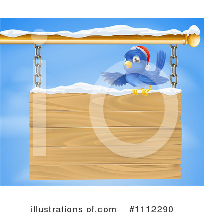 Blue Bird Clipart #1112290 by AtStockIllustration