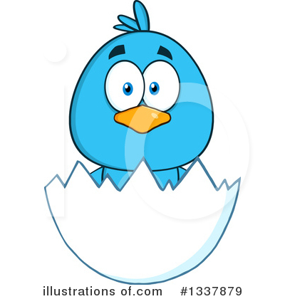 Royalty-Free (RF) Bluebird Clipart Illustration by Hit Toon - Stock Sample #1337879