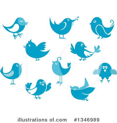 Royalty-Free (RF) Bluebird Clipart Illustration by Vector Tradition SM - Stock Sample #1346989