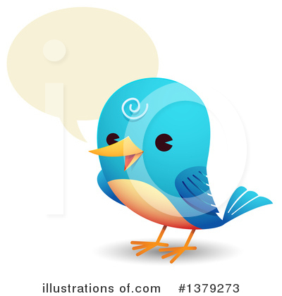 Royalty-Free (RF) Bluebird Clipart Illustration by Qiun - Stock Sample #1379273