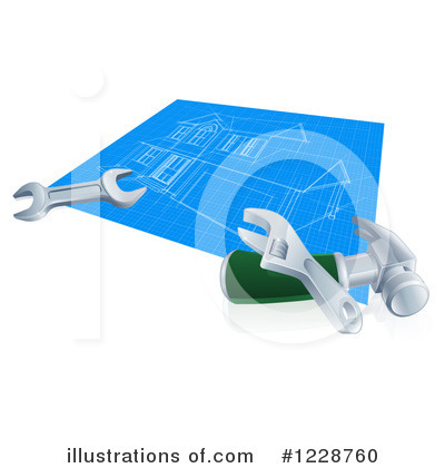 Royalty-Free (RF) Blueprints Clipart Illustration by AtStockIllustration - Stock Sample #1228760