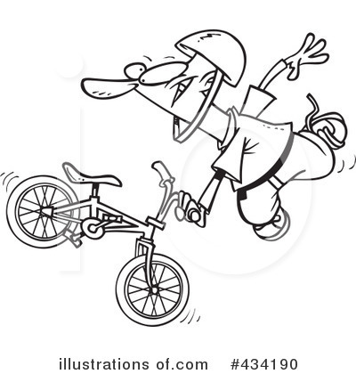 Royalty-Free (RF) Bmx Clipart Illustration by toonaday - Stock Sample #434190