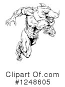 Boar Clipart #1248605 by AtStockIllustration