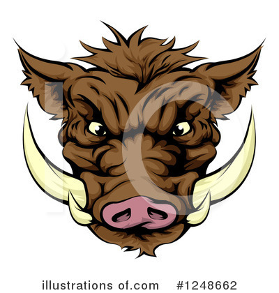 Boar Clipart #1248662 by AtStockIllustration
