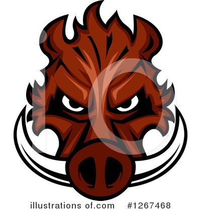 Royalty-Free (RF) Boar Clipart Illustration by Vector Tradition SM - Stock Sample #1267468