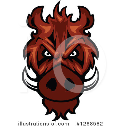Royalty-Free (RF) Boar Clipart Illustration by Vector Tradition SM - Stock Sample #1268582