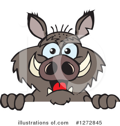 Royalty-Free (RF) Boar Clipart Illustration by Dennis Holmes Designs - Stock Sample #1272845