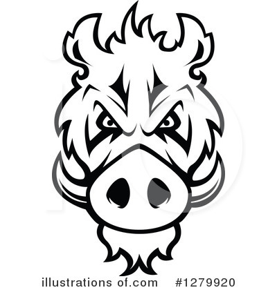 Royalty-Free (RF) Boar Clipart Illustration by Vector Tradition SM - Stock Sample #1279920