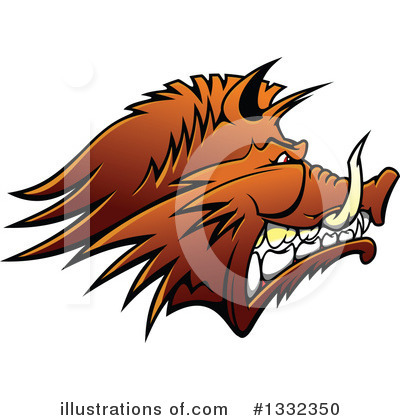 Boar Clipart #1332350 by Vector Tradition SM