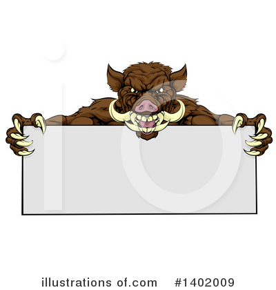 Royalty-Free (RF) Boar Clipart Illustration by AtStockIllustration - Stock Sample #1402009