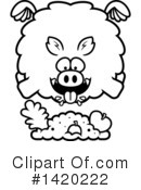 Boar Clipart #1420222 by Cory Thoman