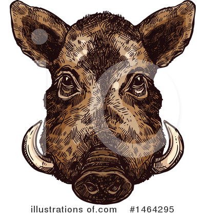 Royalty-Free (RF) Boar Clipart Illustration by Vector Tradition SM - Stock Sample #1464295